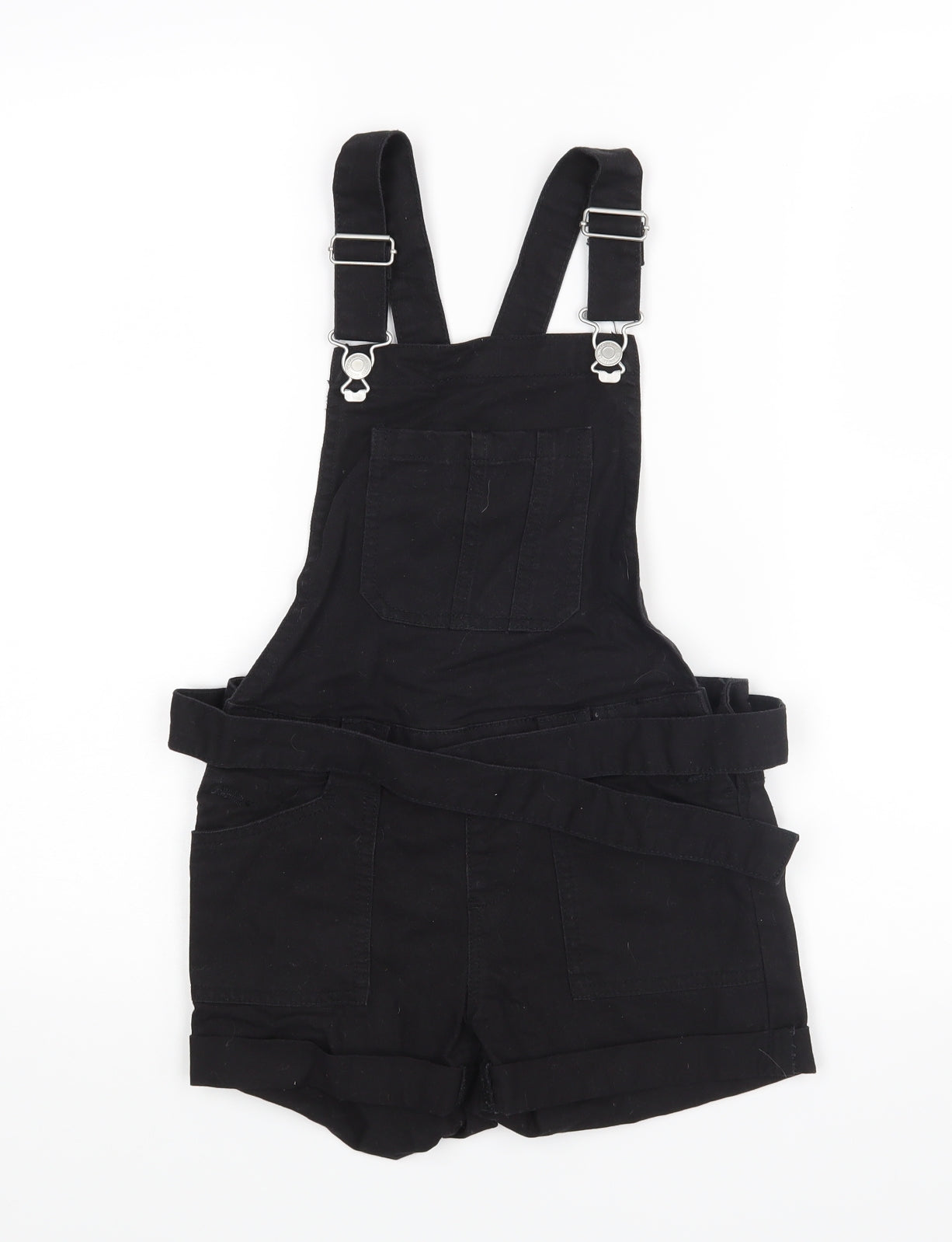 Denim Co Girls Black   Dungaree One-Piece Size 8-9 Years