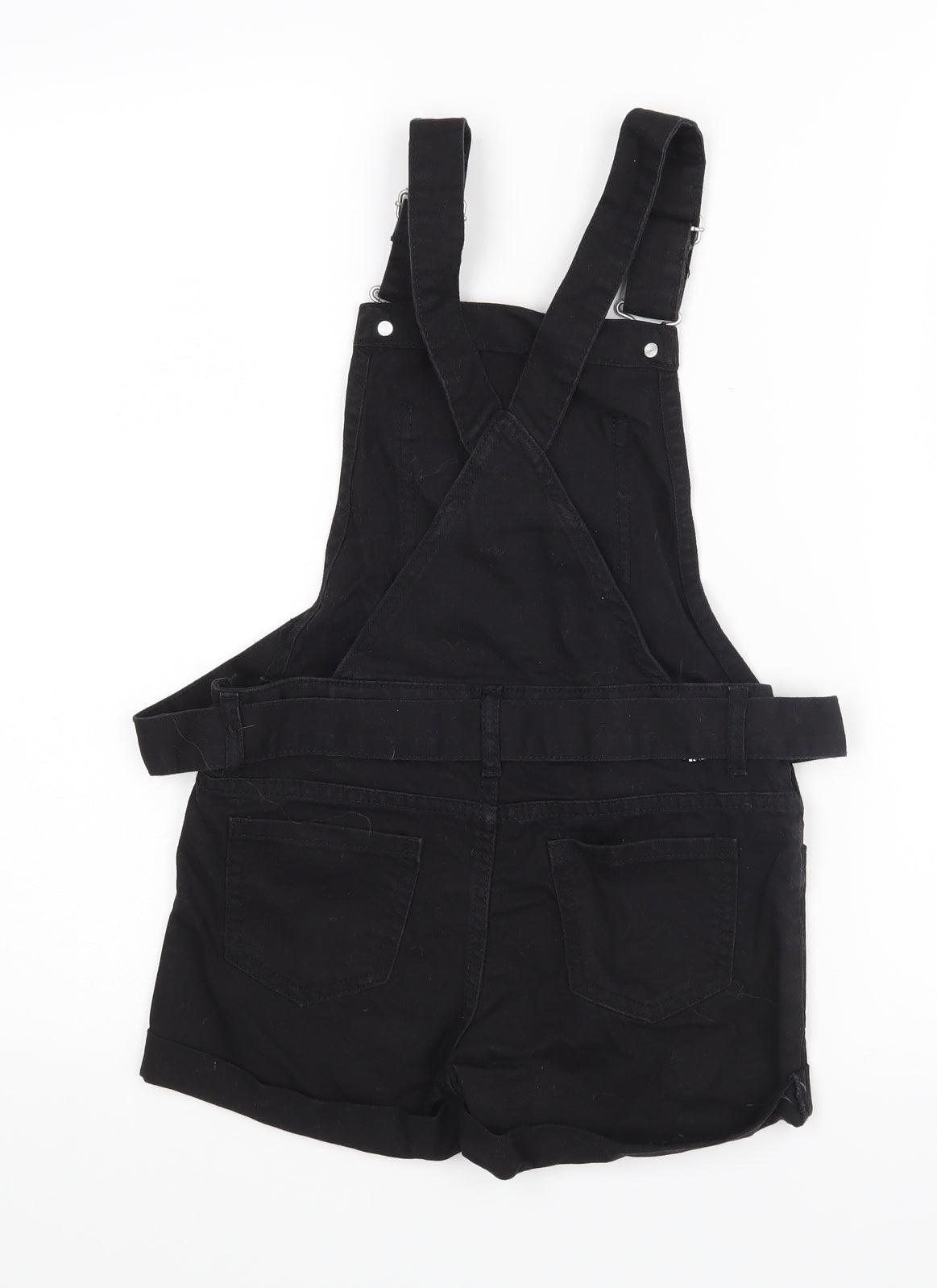 Denim Co Girls Black   Dungaree One-Piece Size 8-9 Years