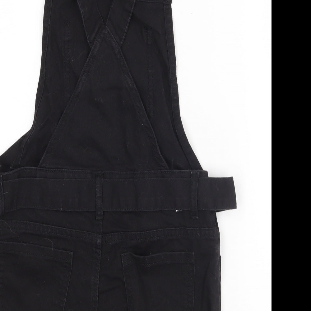Denim Co Girls Black   Dungaree One-Piece Size 8-9 Years