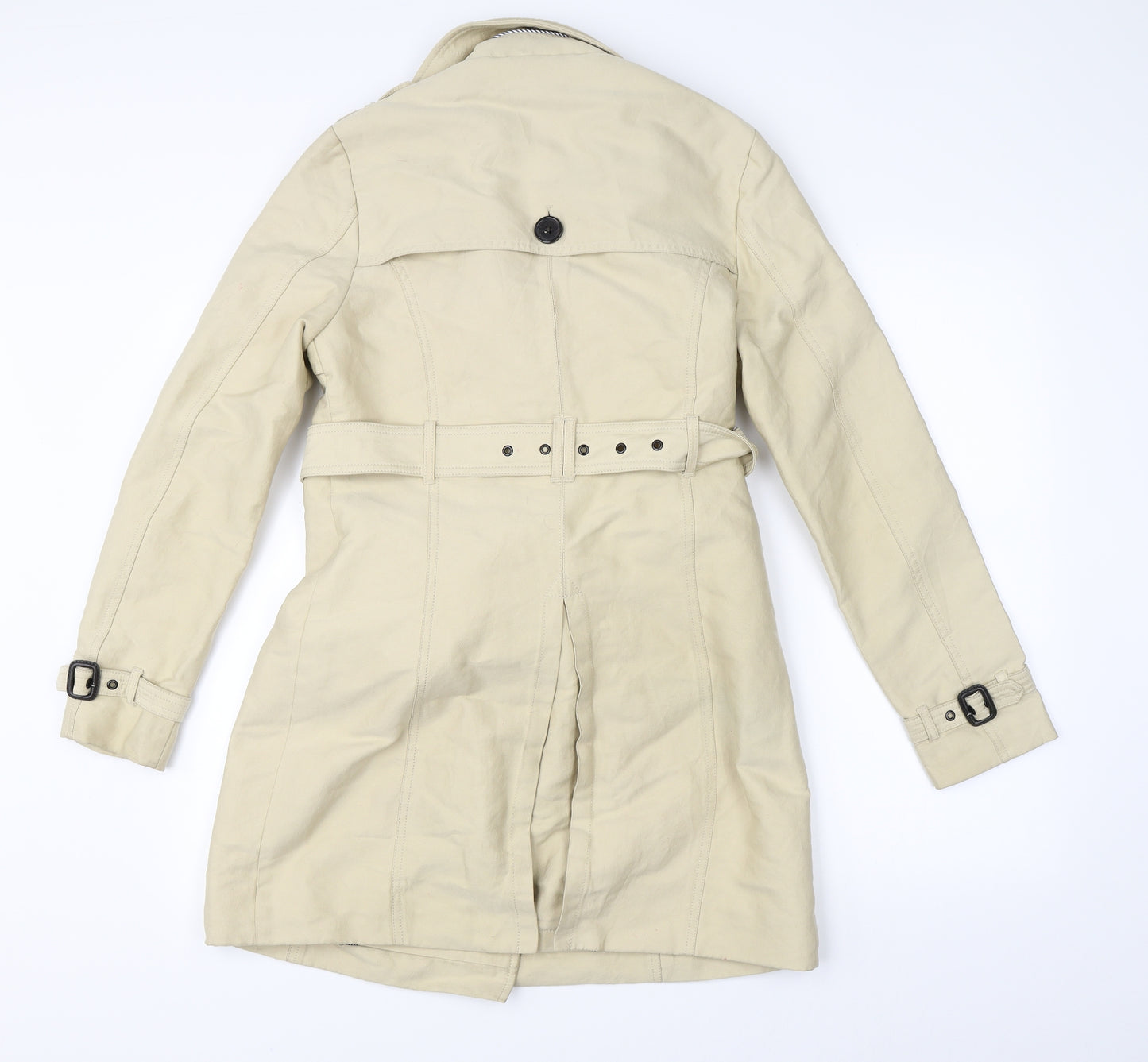 Super Dry Womens Beige   Overcoat Coat Size S