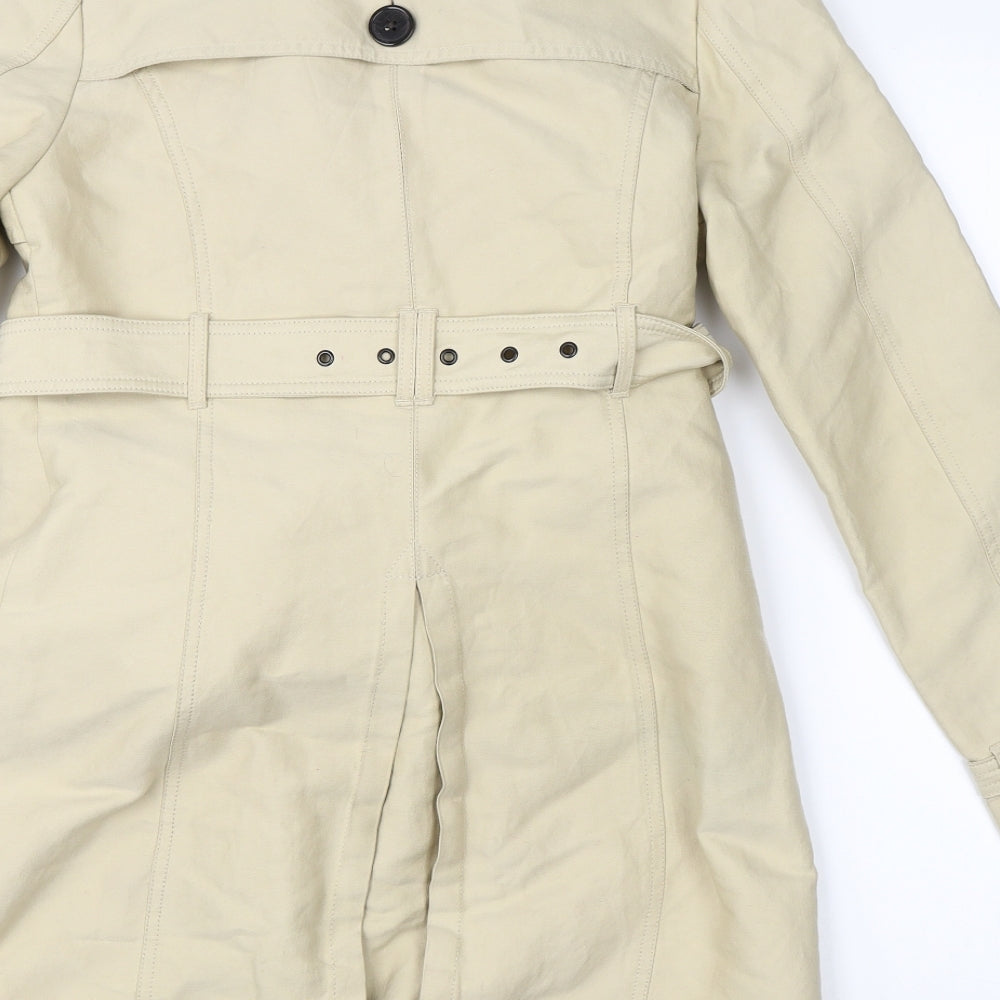 Super Dry Womens Beige   Overcoat Coat Size S