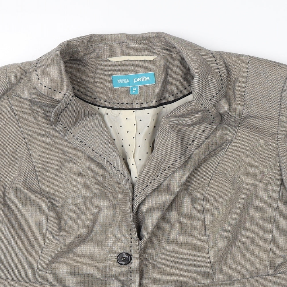 Marks & Spencer Womens Beige   Jacket  Size 16