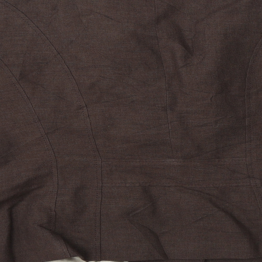 Marks & Spencer Womens Brown   Jacket Blazer Size 18