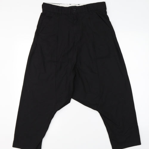 Zara Man Mens Black   Harem Trousers Size 30 L20 in
