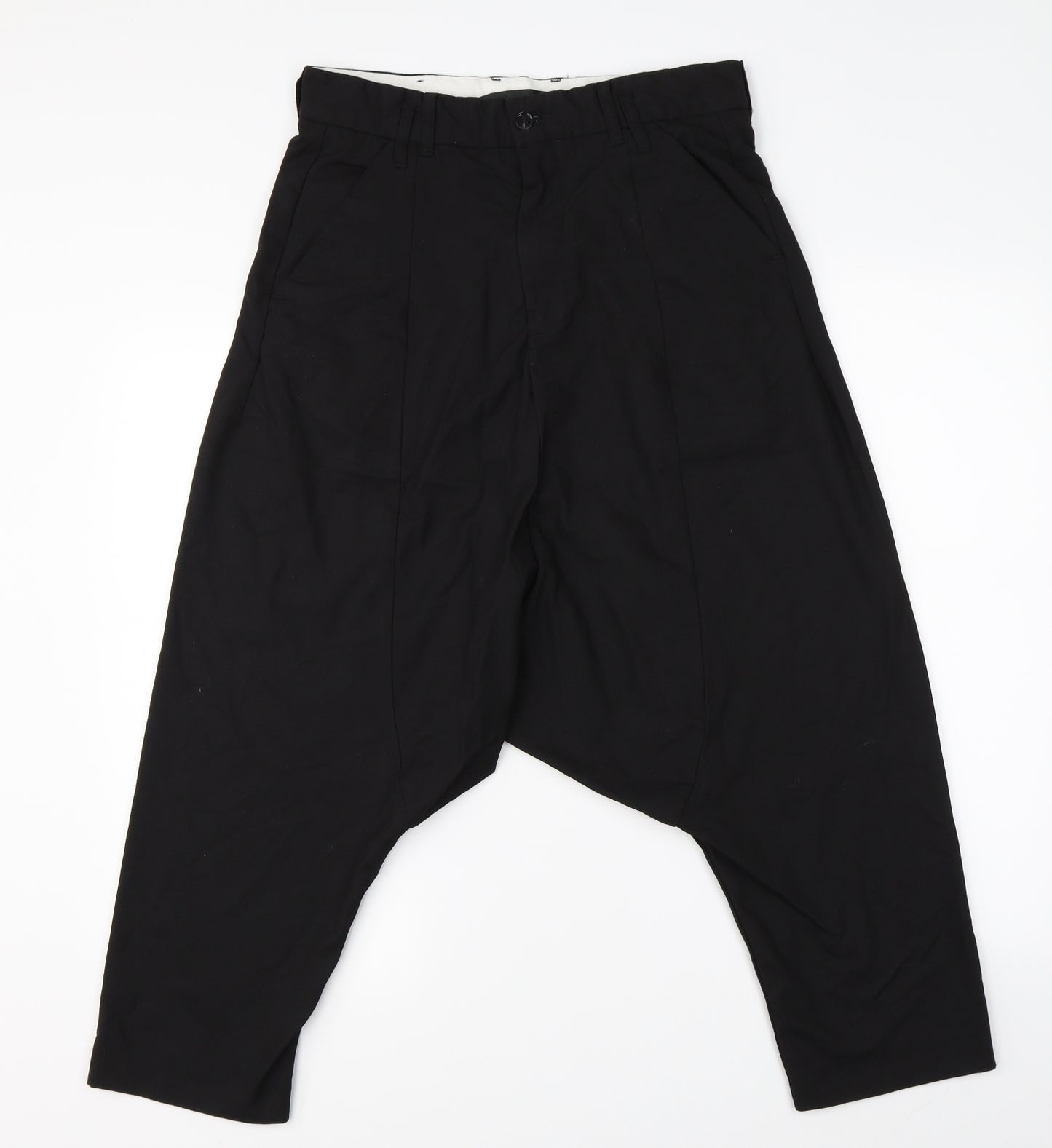 Zara Man Mens Black   Harem Trousers Size 30 L20 in