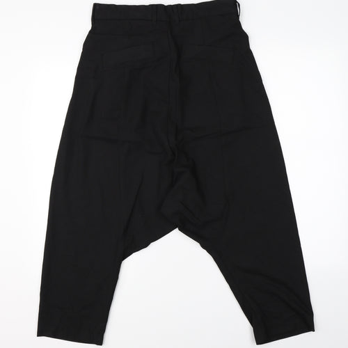Zara Man Mens Black   Harem Trousers Size 30 L20 in