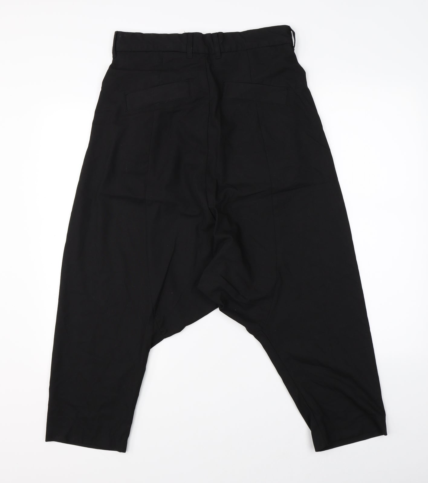 Zara Man Mens Black   Harem Trousers Size 30 L20 in