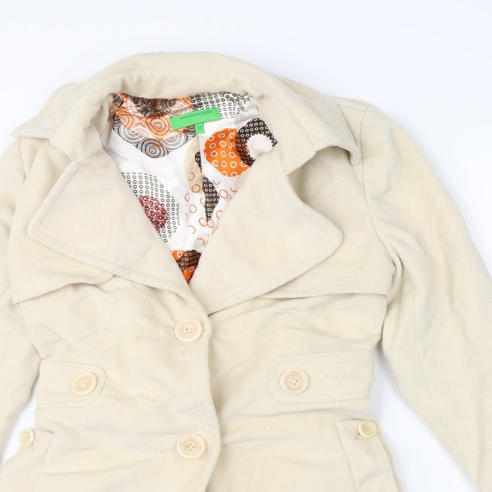 Petite Womens Beige   Jacket Coat Size M