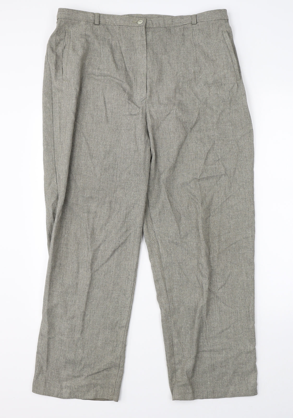 BHS Womens Grey   Trousers  Size 18 L27 in