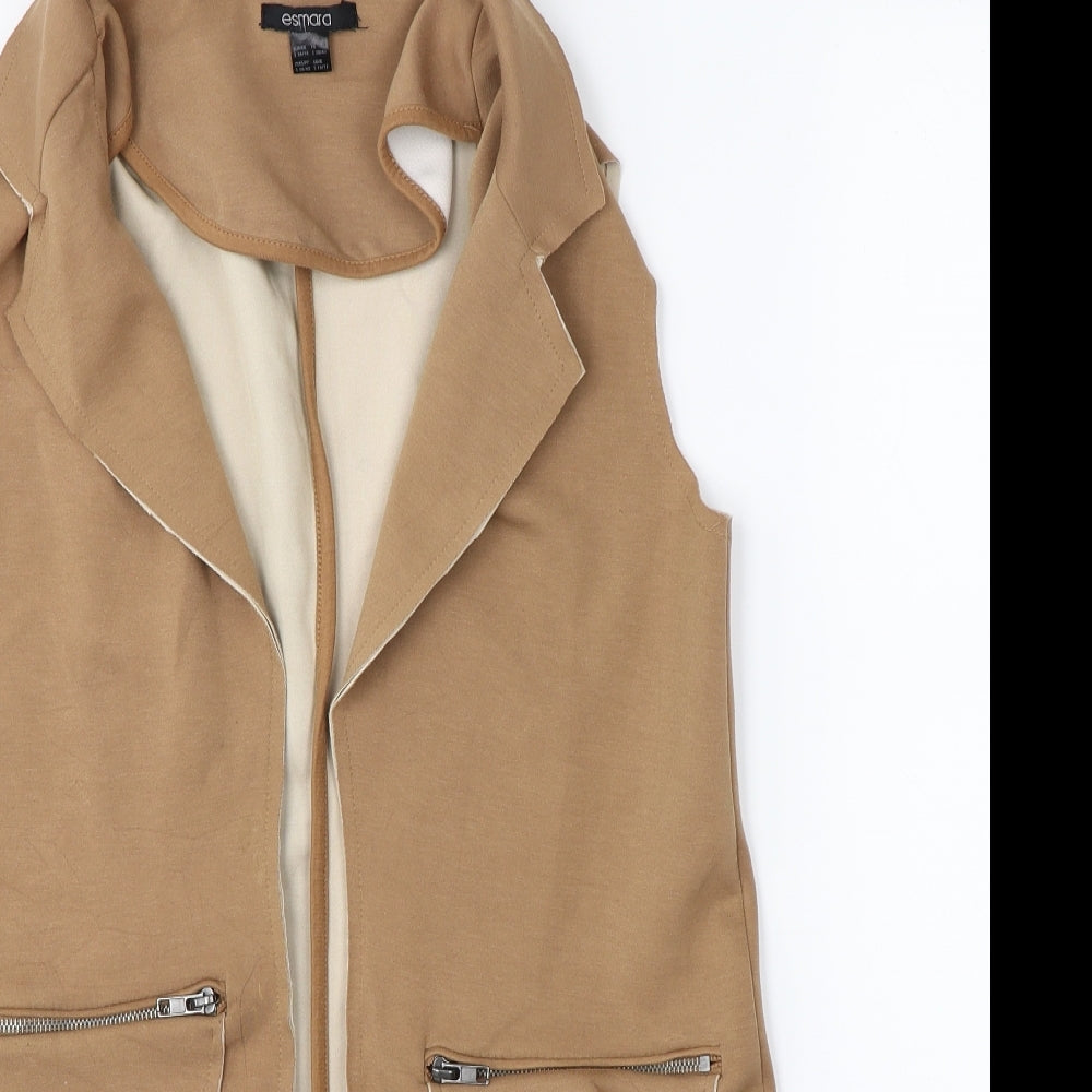 ESMARA Womens Brown   Gilet Jacket Size 12