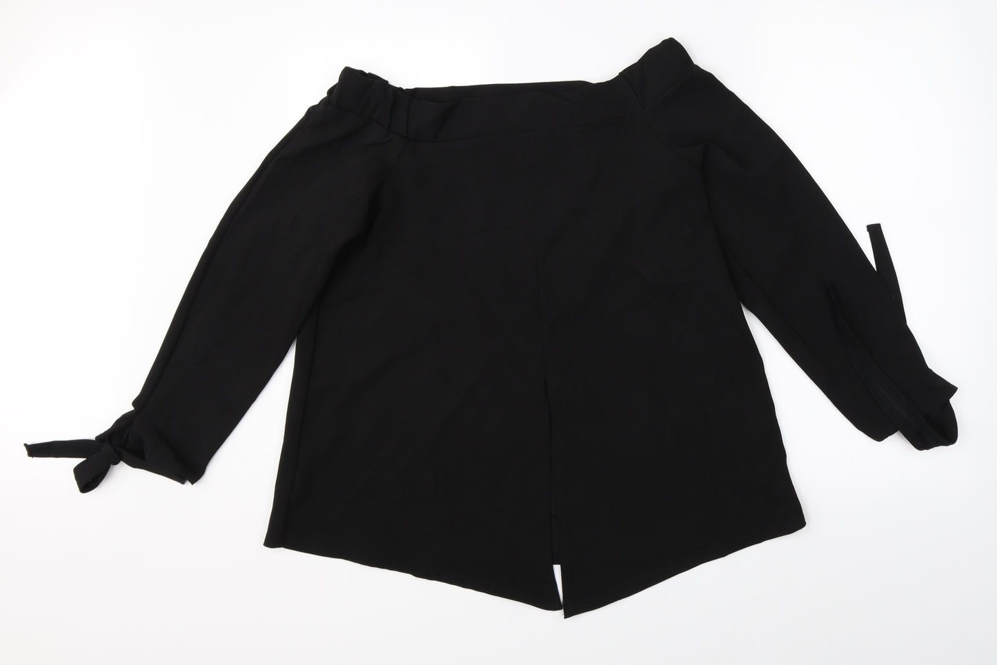 Boohoo Womens Black   Basic Blouse Size 12