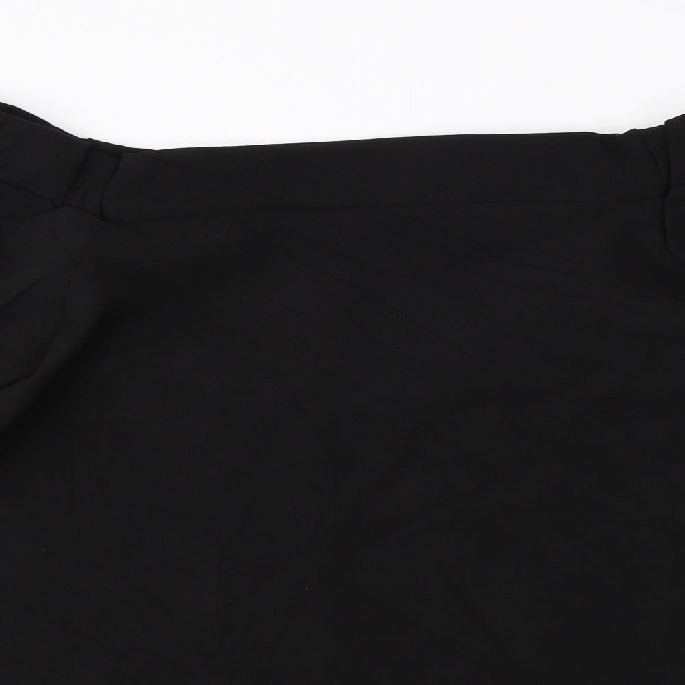 Boohoo Womens Black   Basic Blouse Size 12