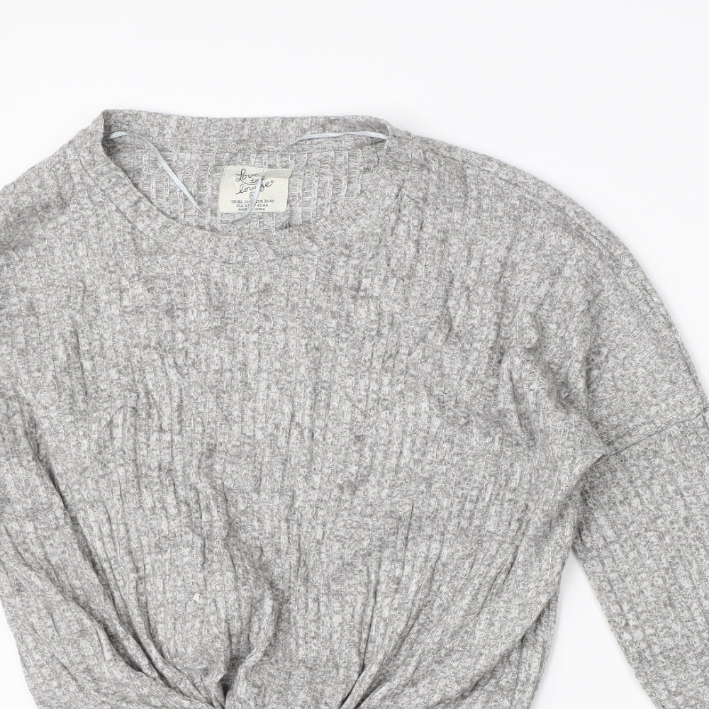 Love To Lounge Womens Grey   Pullover Jumper Size M