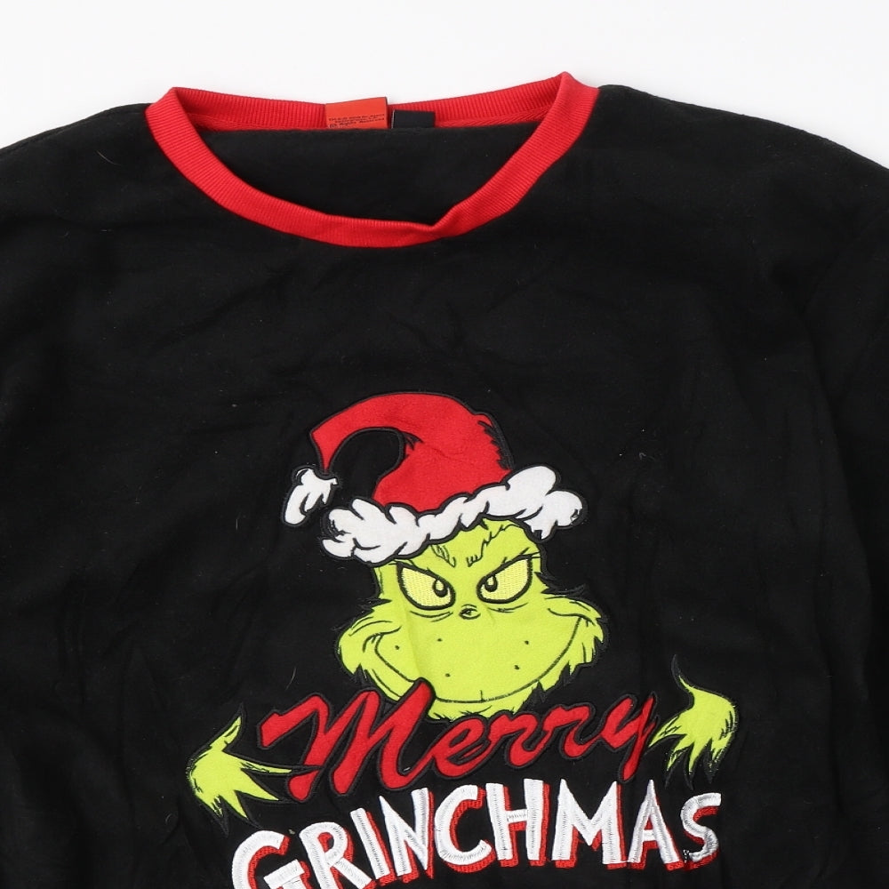 Primark Mens Black    Pyjama Top Size XL  - chirstmas grinch