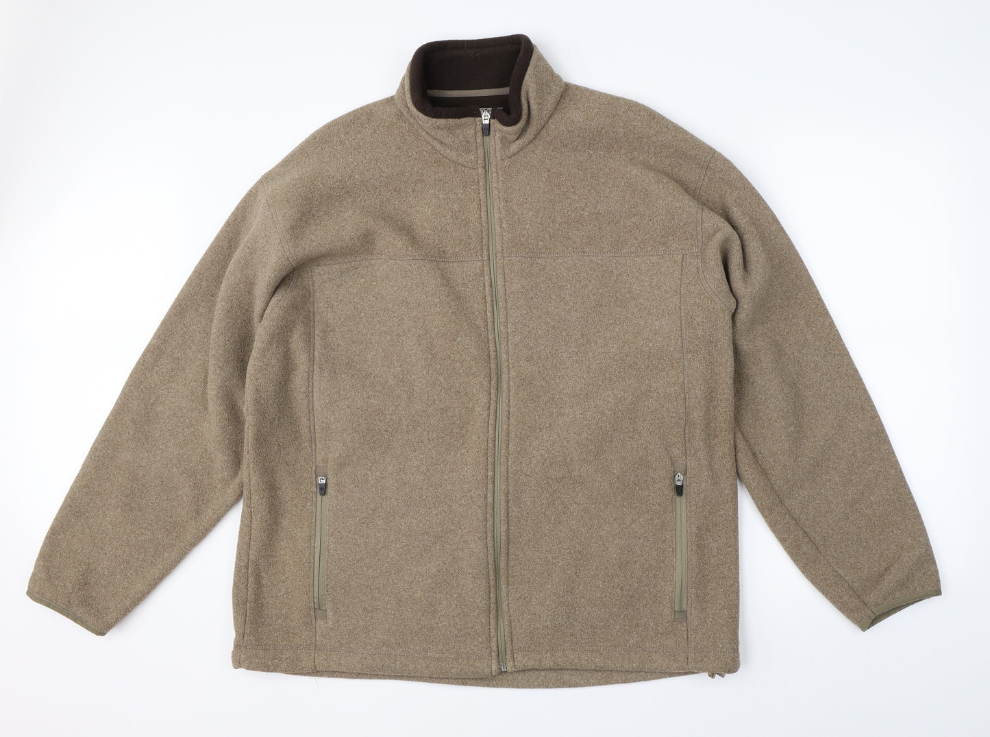 Marks & Spencer Mens Brown   Full Zip Jumper Size L