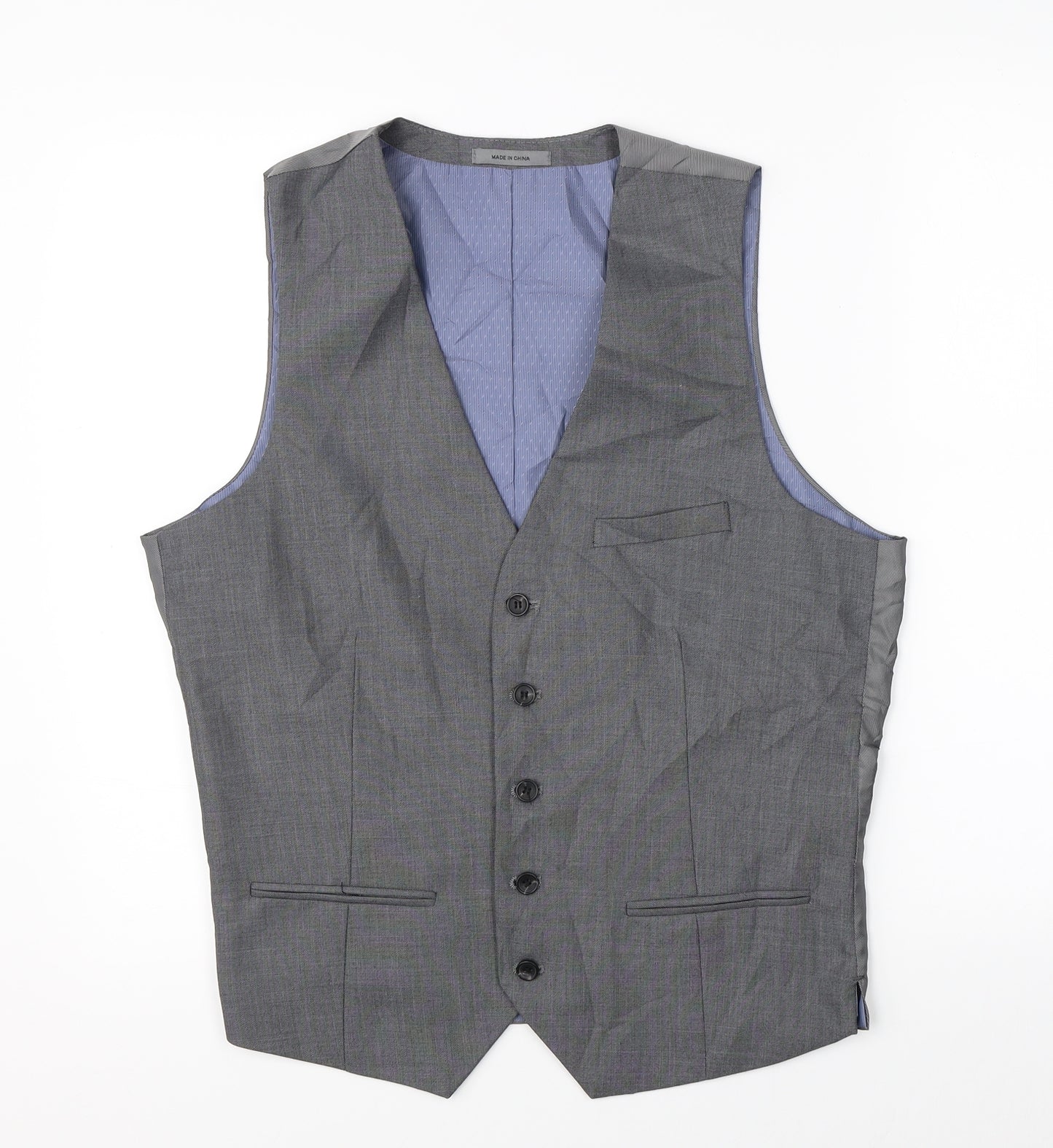 Cedar Wood State Mens Grey   Jacket Suit Waistcoat Size M