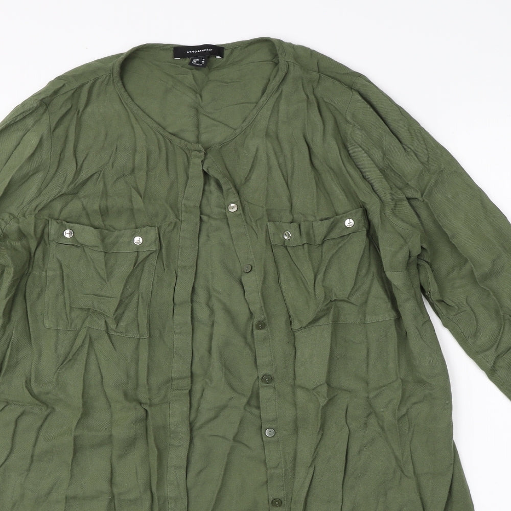 Atmospher Womens Green   Jacket Coatigan Size 14
