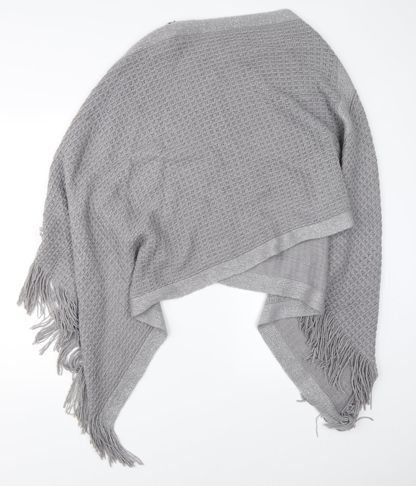 TU Womens Grey   Jacket Poncho One Size