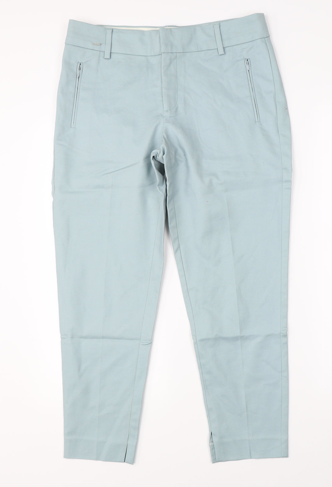 Part Two Womens Blue   Cropped Trousers Size 10 L25 in