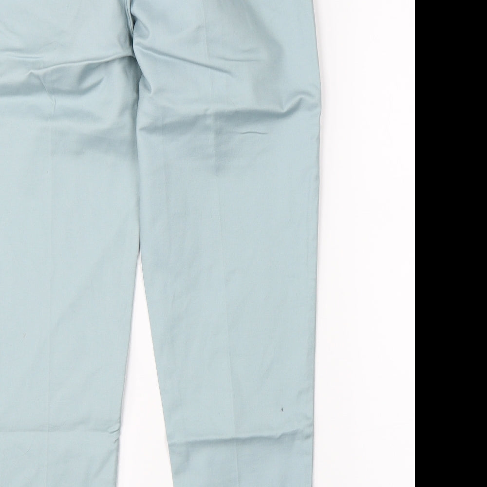 Part Two Womens Blue   Cropped Trousers Size 10 L25 in