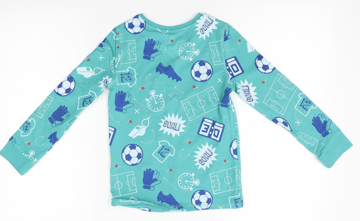 M&S Boys Blue    Pyjama Top Size 7-8 Years