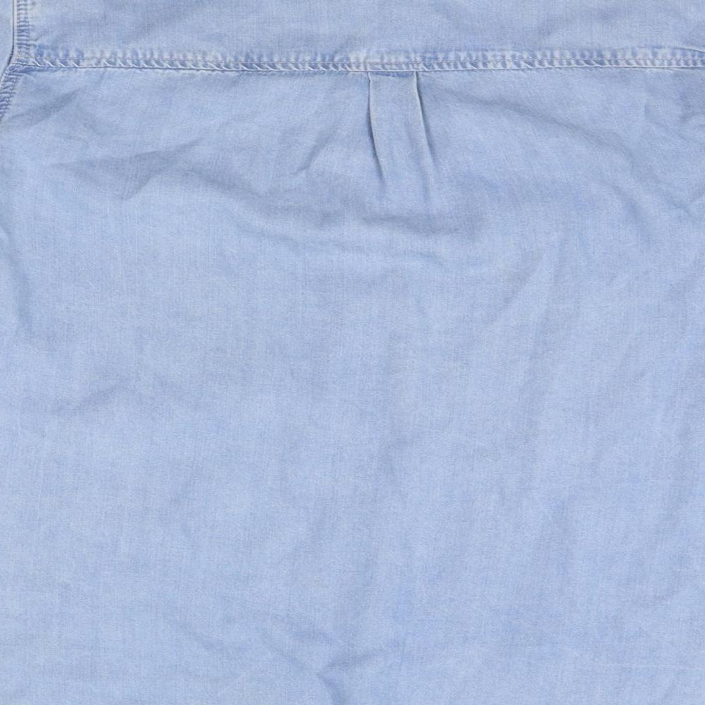 River Island Womens Blue   Basic Button-Up Size 14