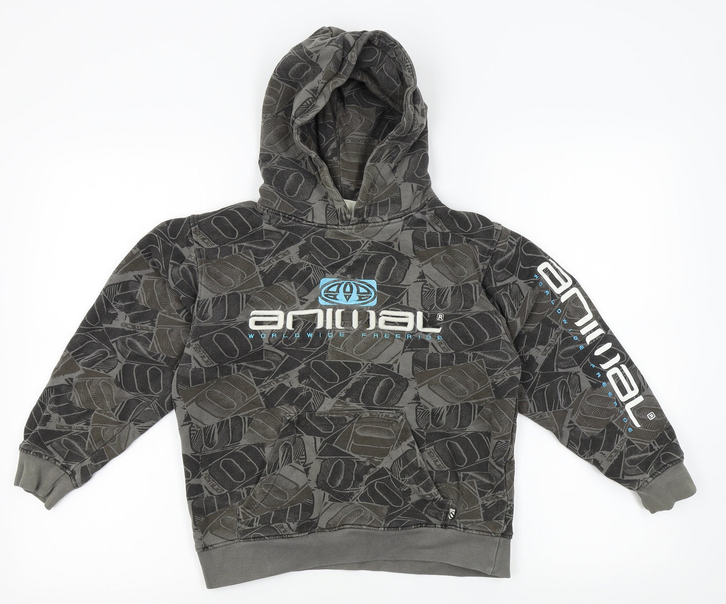 Animal Boys Grey   Pullover Hoodie Size S