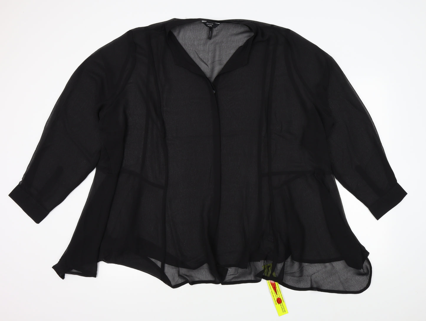 Joanna Hope Womens Black   Basic Button-Up Size 32