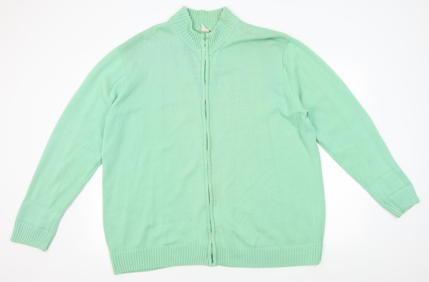 Cotton Traders Womens Green   Full Zip Sweatshirt Size XL