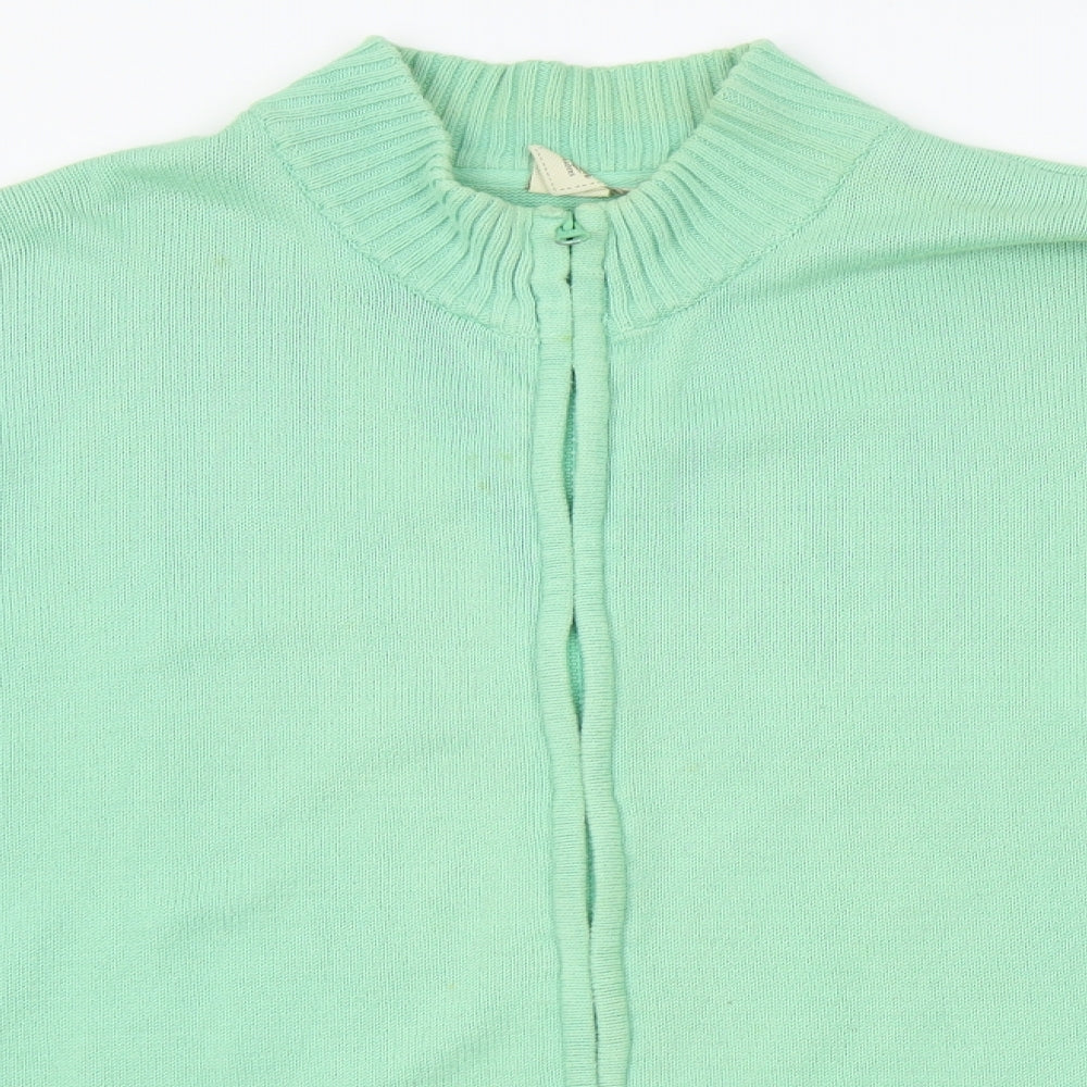 Cotton Traders Womens Green   Full Zip Sweatshirt Size XL