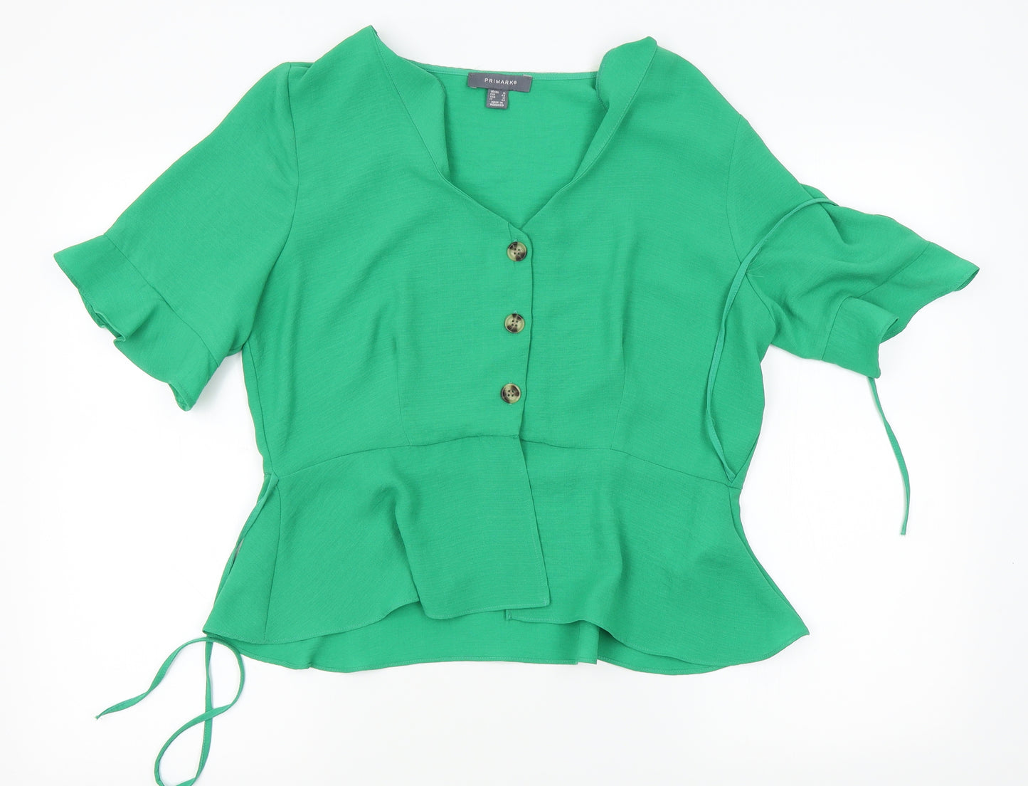 Primark Womens Green   Basic Blouse Size 16