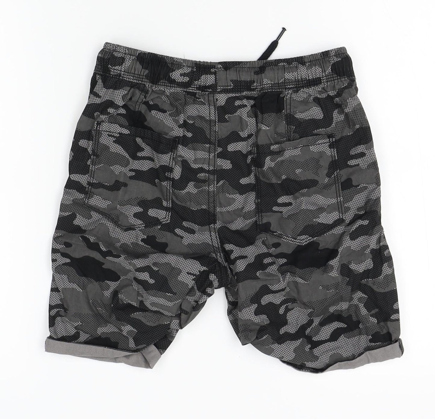 George Boys Grey Camouflage  Bermuda Shorts Size 9-10 Years
