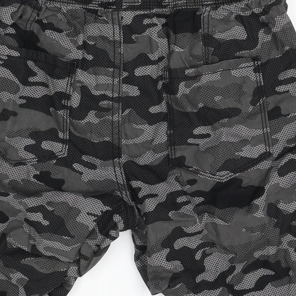 George Boys Grey Camouflage  Bermuda Shorts Size 9-10 Years