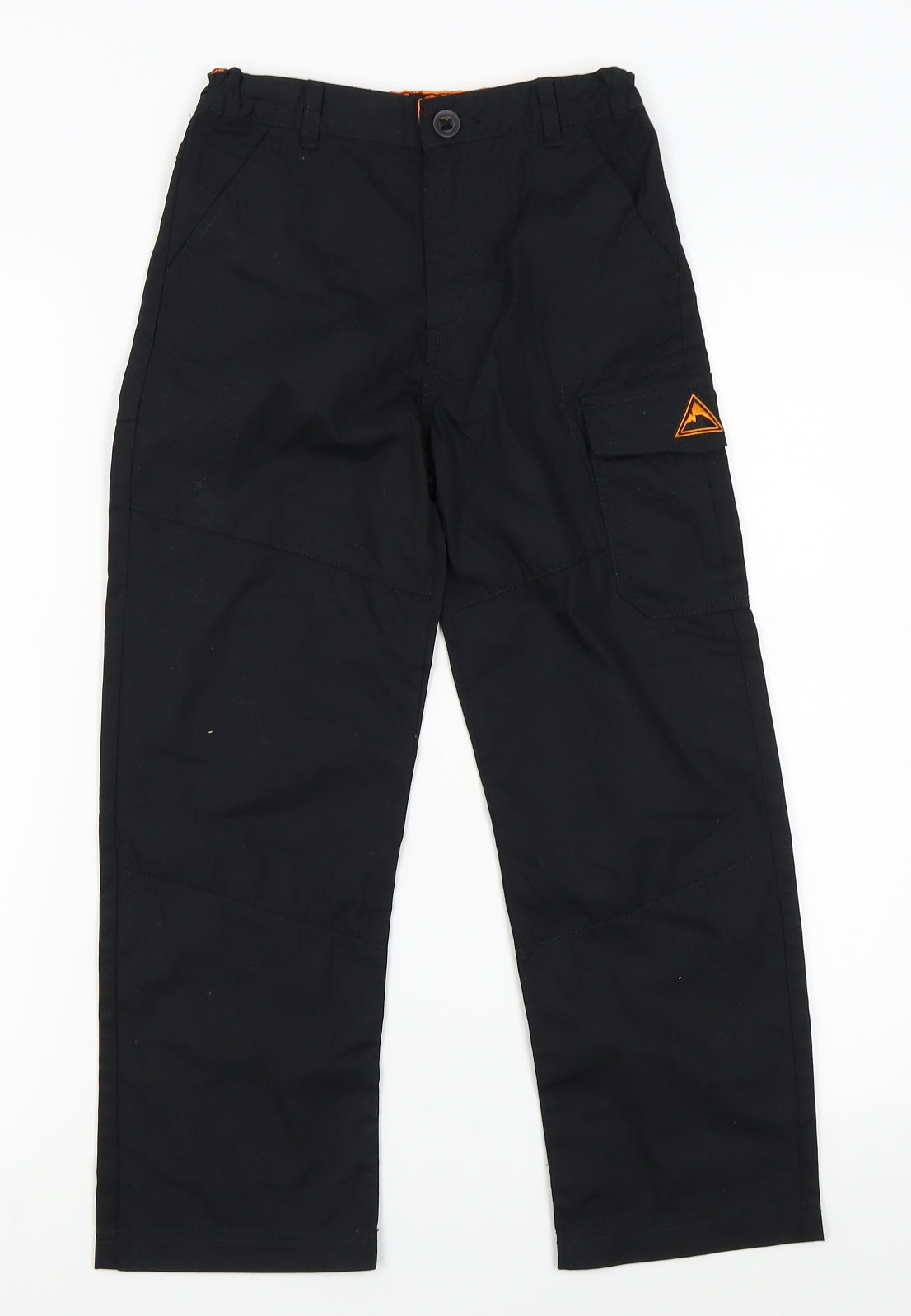 Crane Boys Black   Cargo Trousers Size 7-8 Years