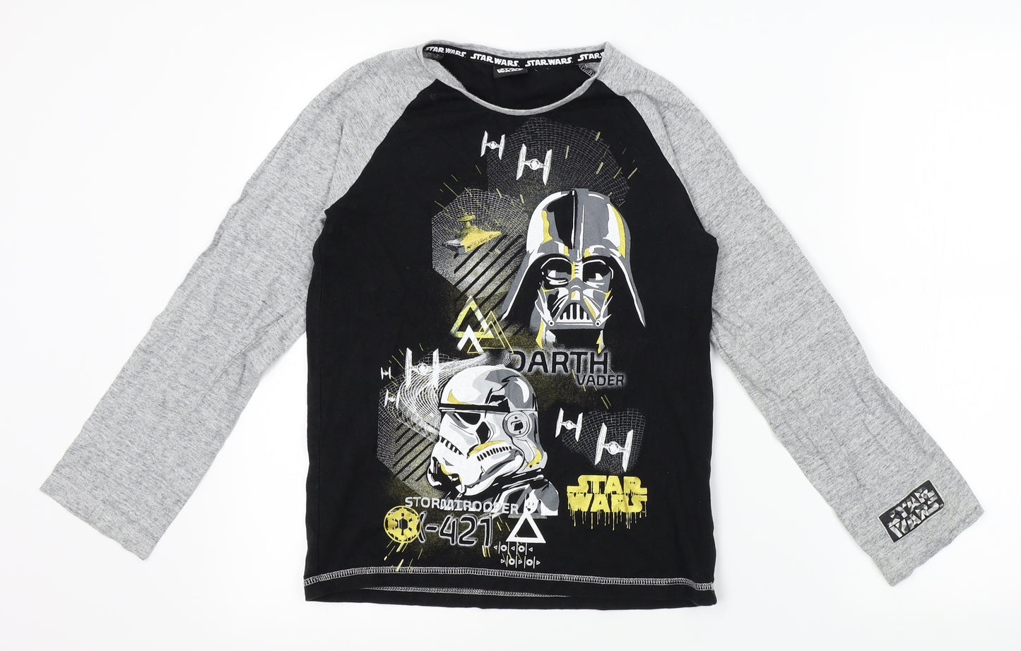 TU Boys Black    Pyjama Top Size 10-11 Years  - star wars