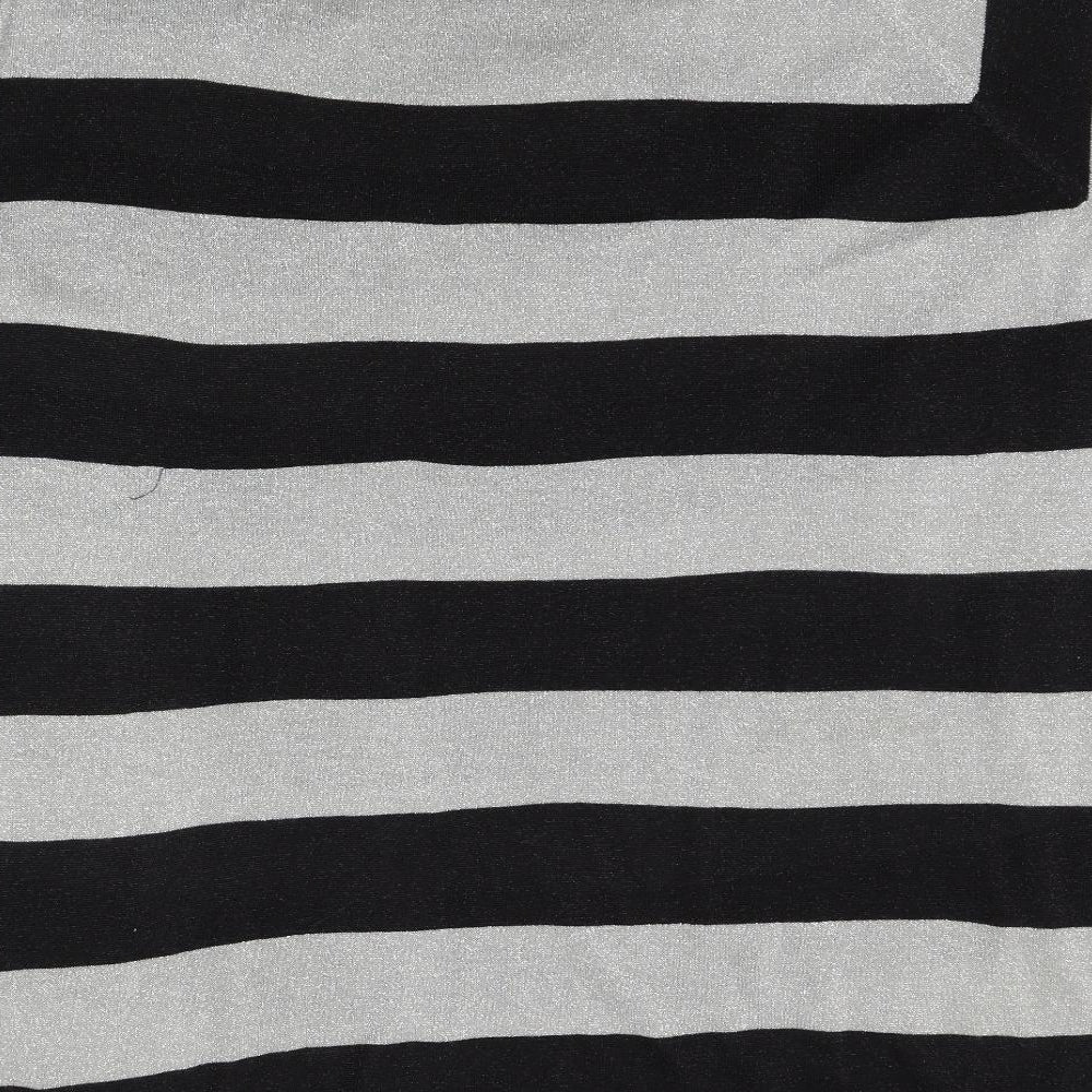 Evans Womens Grey Striped  Pullover Jumper Size 26