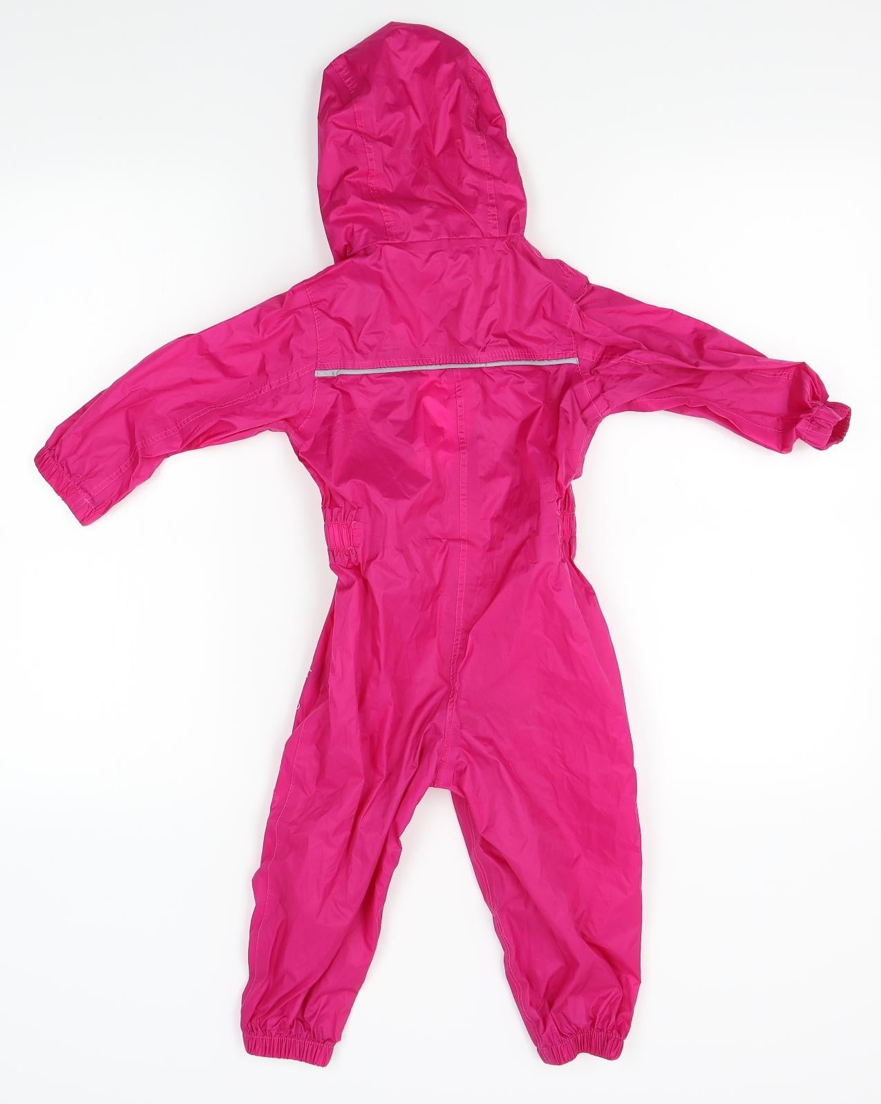Regatta Girls Pink   Rain Coat Snowsuit Size 18-24 Months  - rainsuit