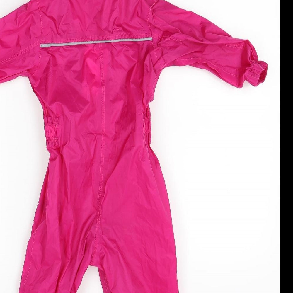 Regatta Girls Pink   Rain Coat Snowsuit Size 18-24 Months  - rainsuit