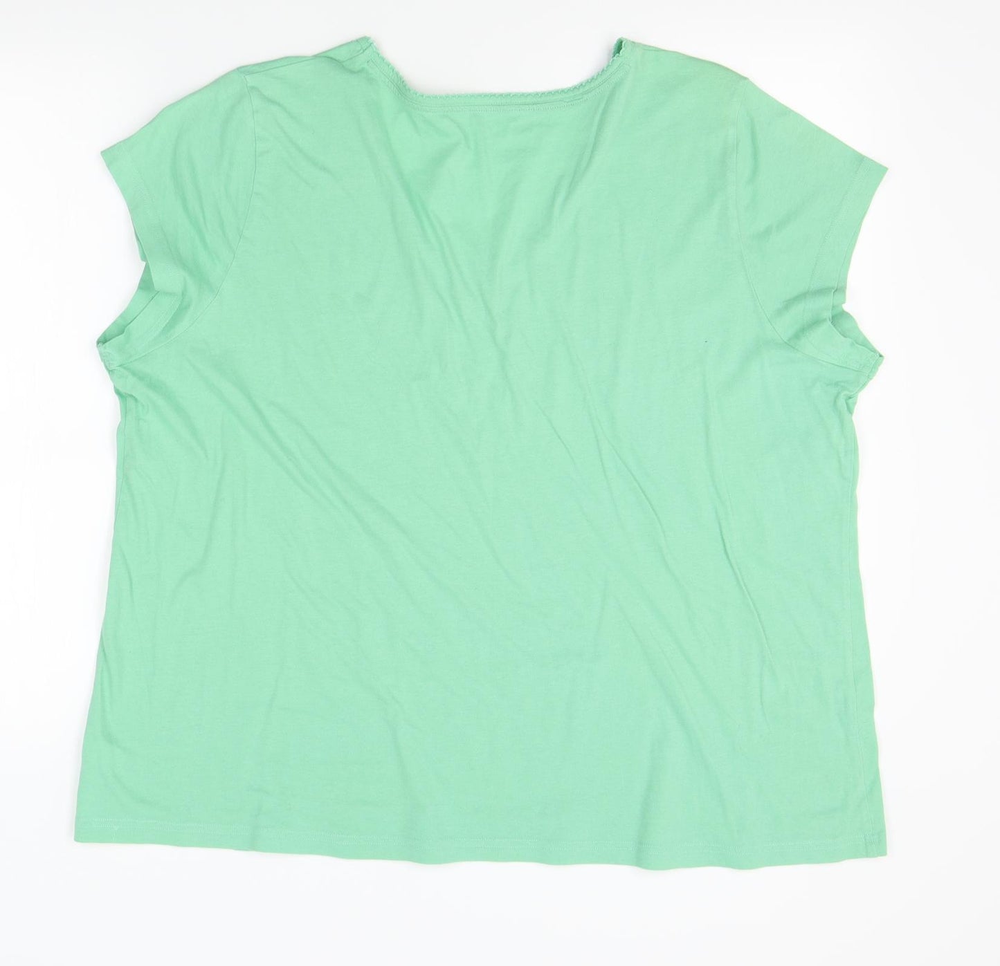 M&S Womens Green   Top Pyjama Top Size 24