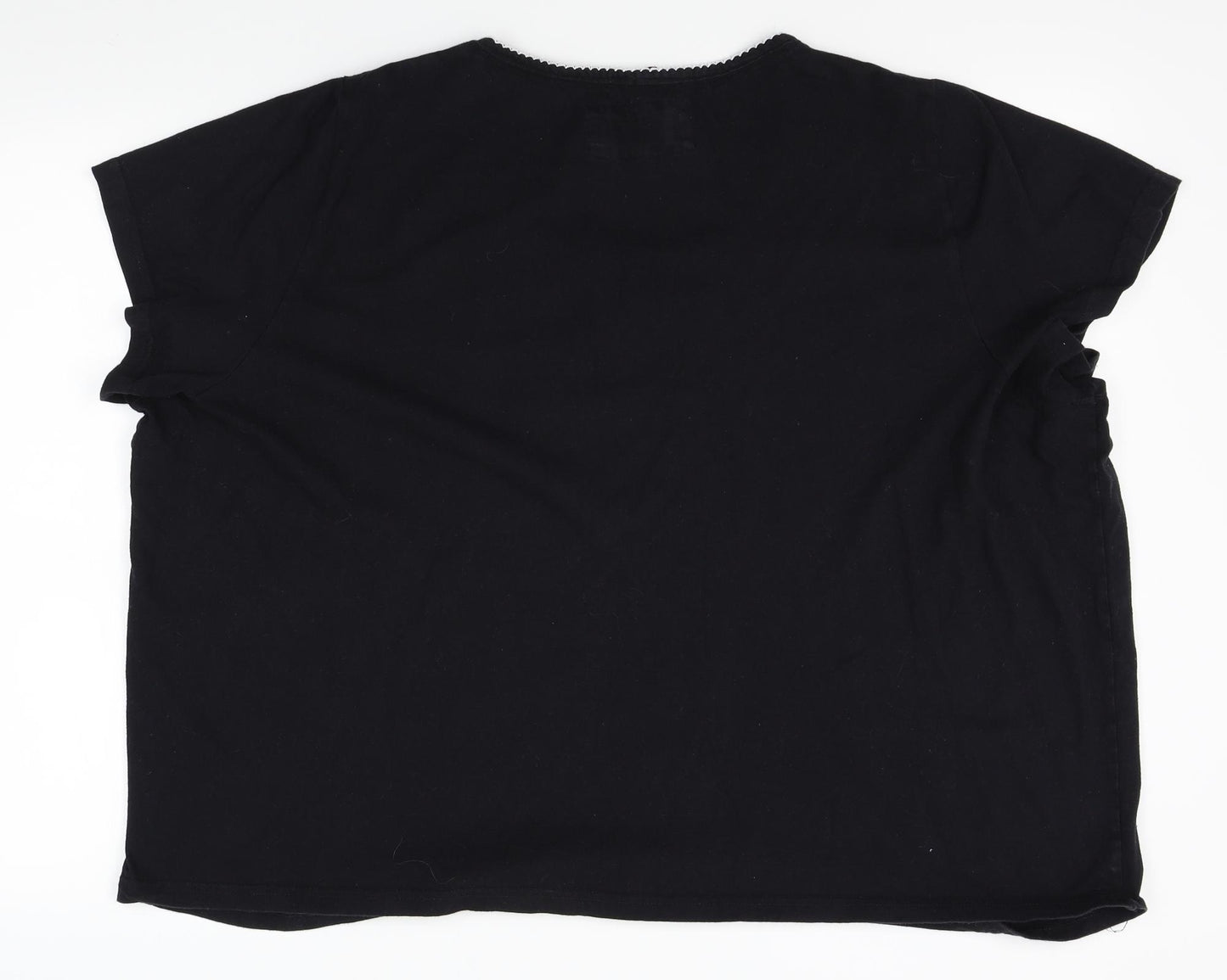 sleep Womens Black   Top Pyjama Top Size 26