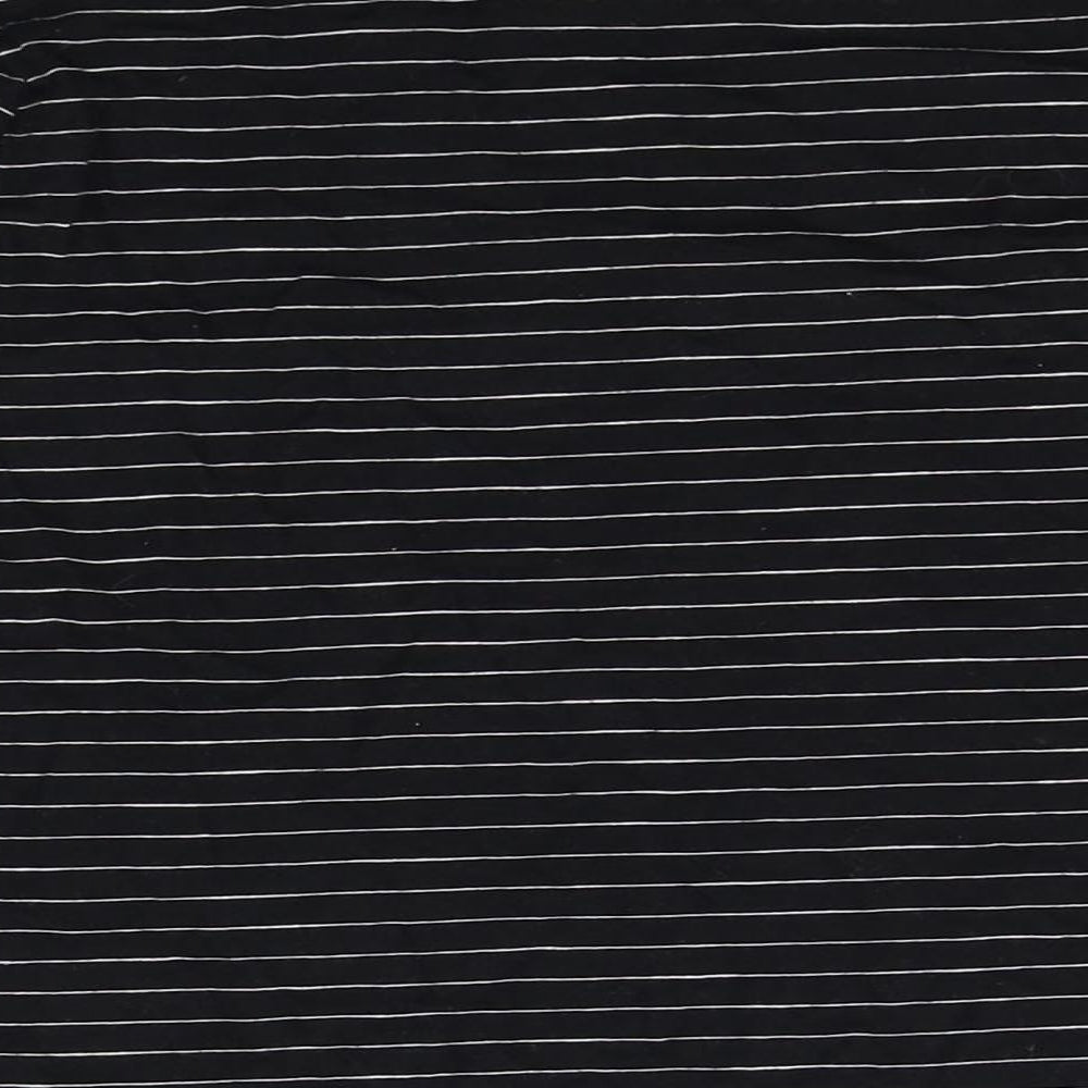 George Boys Black Striped  Basic T-Shirt Size 10-11 Years