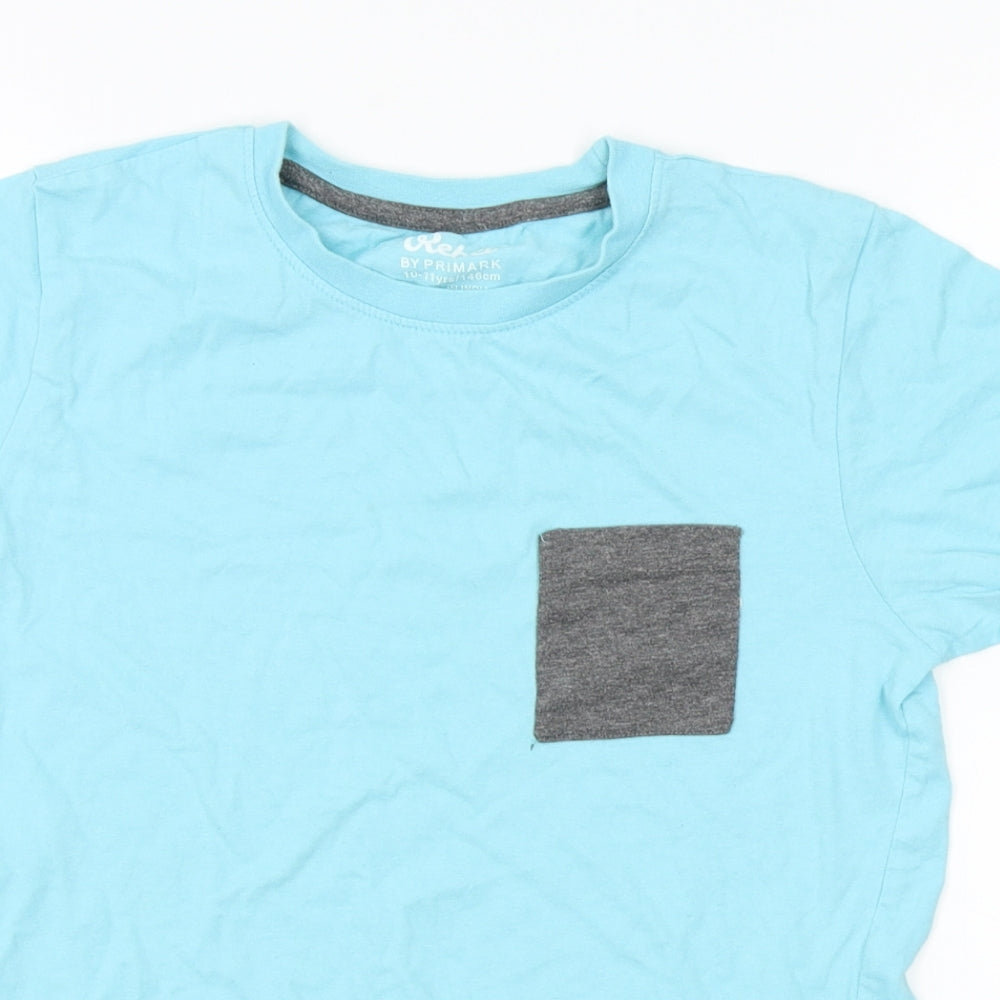 Primark Boys Blue   Basic T-Shirt Size 10-11 Years
