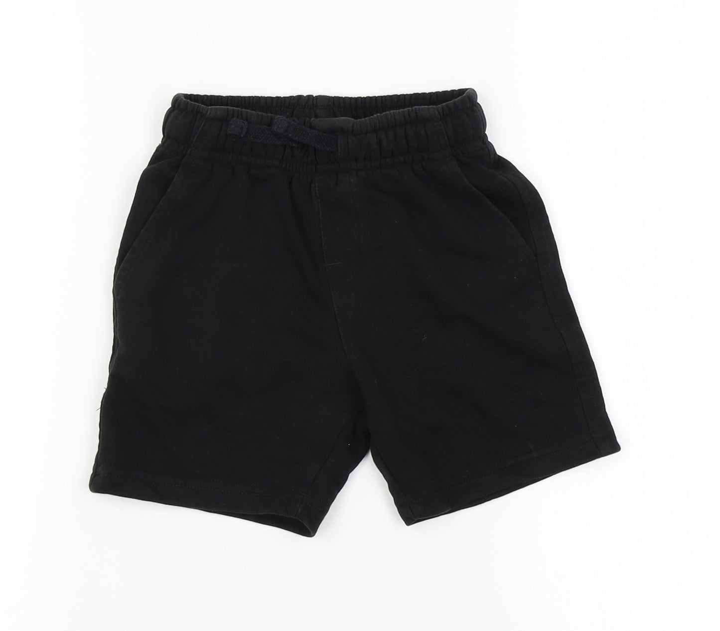 George Boys Black   Sweat Shorts Size 4-5 Years