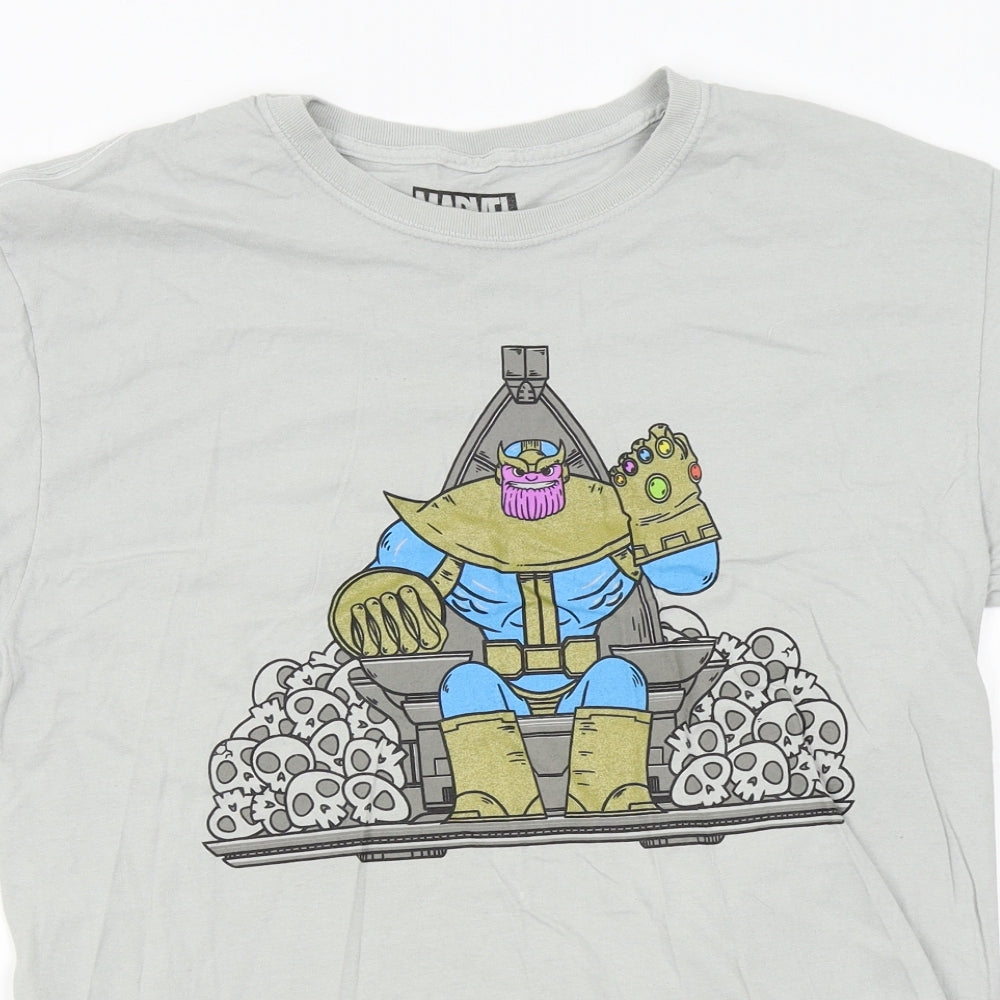 Lootcrate Mens Grey    T-Shirt Size M  - marvel, thanos