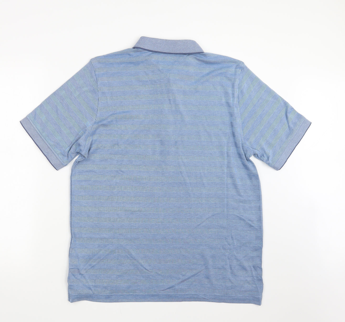 Lincoln Mens Blue    Polo Size L
