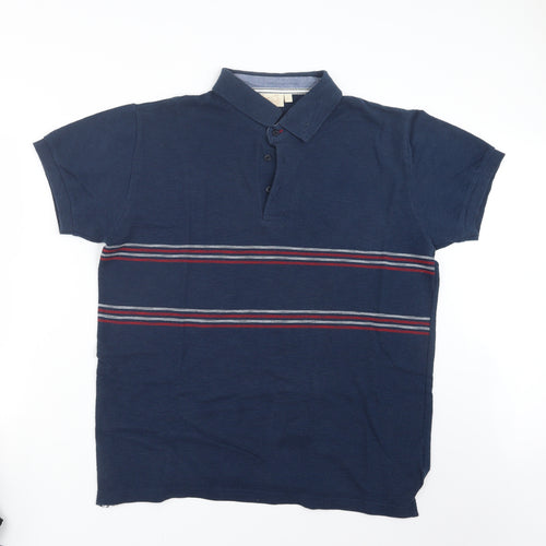 W&B Mens Blue    Polo Size L
