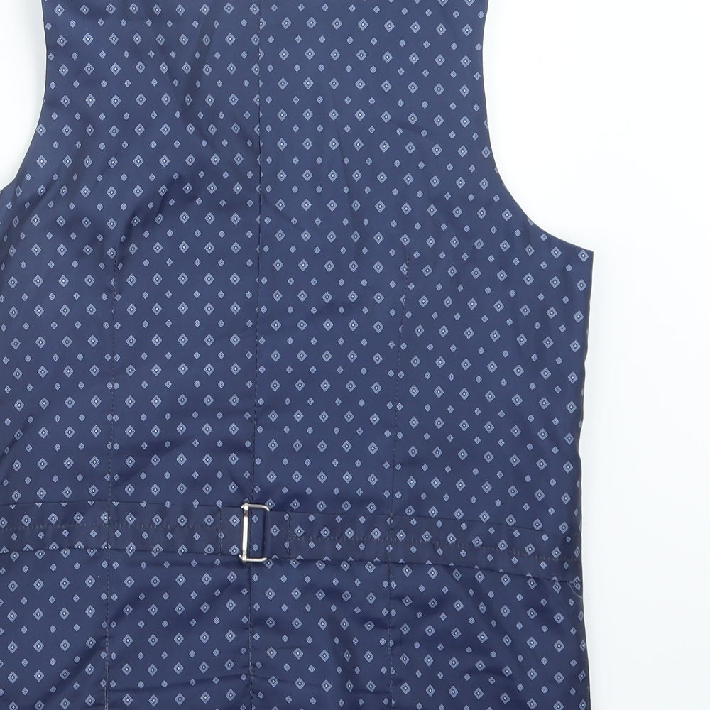 George Boys Blue   Jacket Waistcoat Size 12-13 Years