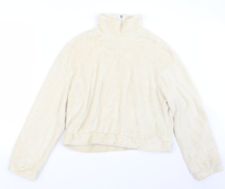 SheIn Womens Ivory Pullover Sweatshirt Size M