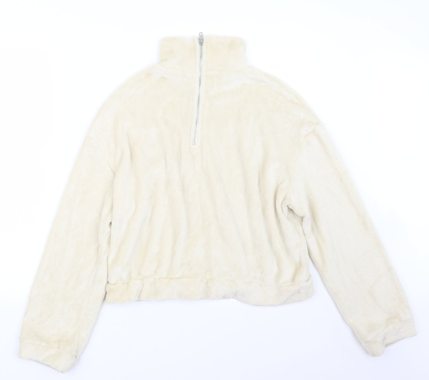 SheIn Womens Ivory   Pullover Sweatshirt Size M