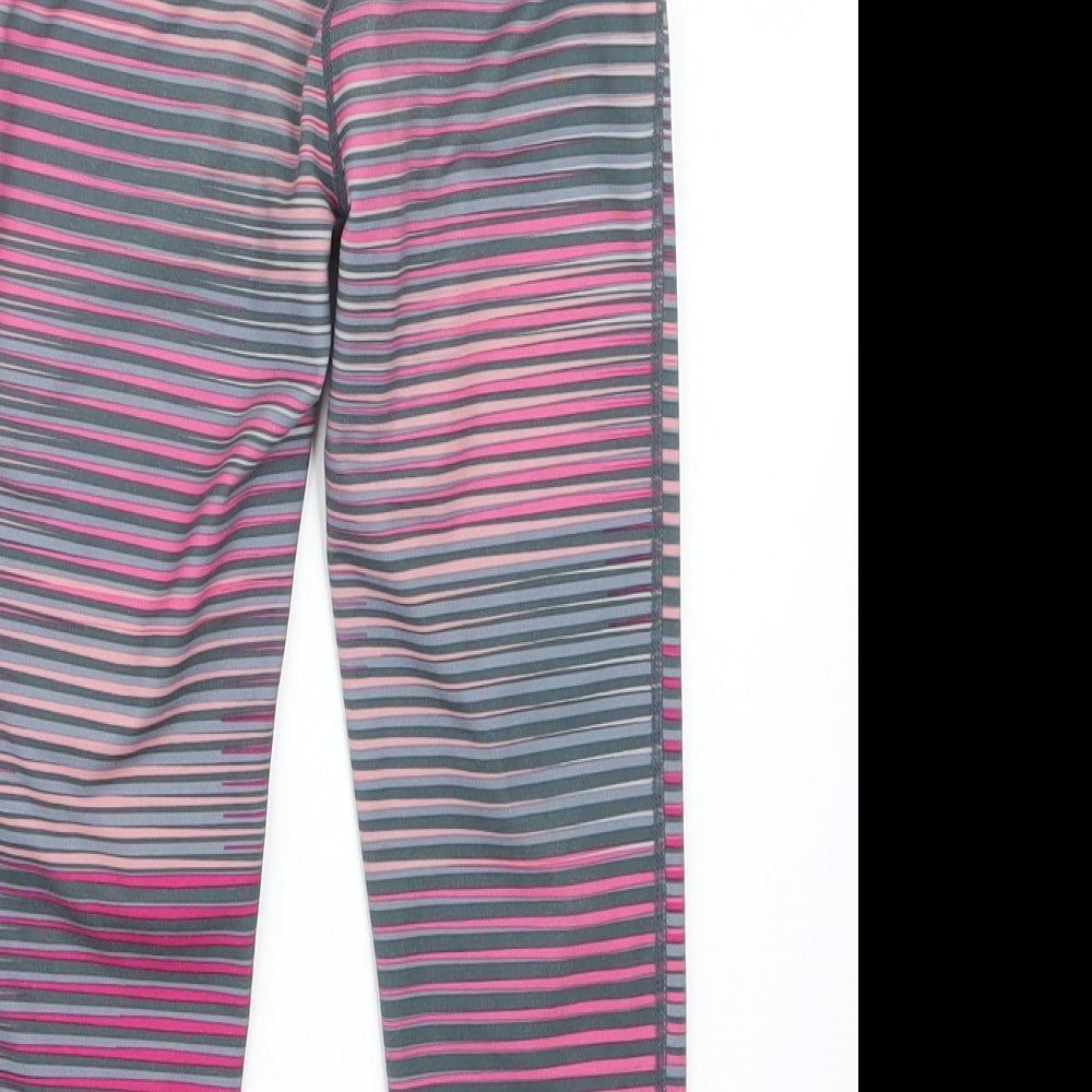 Gap Girls Pink Striped  Capri Trousers Size 6-7 Years